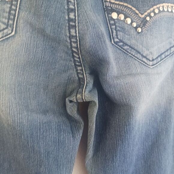 YMI blue flare leg jeans size 7 - Picture 4 of 10